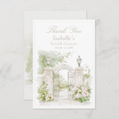 シャトーパエレガントステルブライダルガーデン サンキューカード (正面/裏面)