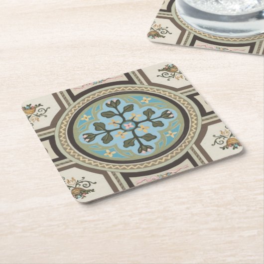 シャトーパネルII スクエアペーパーコースター (アングル)