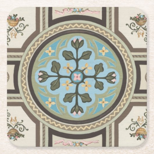 シャトーパネルII スクエアペーパーコースター (正面)