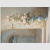 シャトーフランスのバラブルーピンクフローラコートヤード 薄葉紙 (正面)