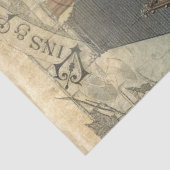 シャトーフランスのヴィンテージピーコックエフェメラデクページ 薄葉紙 (詳細)