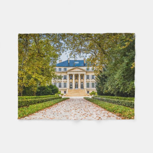 シャトーマルゴ，フランス フリースブランケット (正面(横))