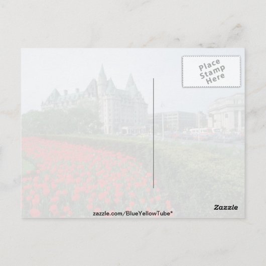 シャトーラウリエホテルオタワの花 ポストカード (裏面)