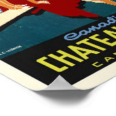 シャトーレイクルイズバンフヴィンテージ旅行ポスター ポスター (角)