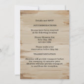 シャトー素朴ストーンチャーチライツ結婚ズ 招待状 (裏面)