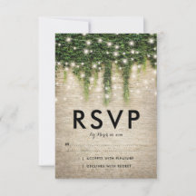 シャトー素朴ストーンチャーチライトウェディングRSVP