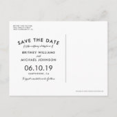 シャトー素朴ストーンチャーチライト日付を保存 案内ポストカード (裏面)