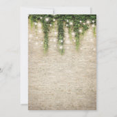 シャトー素朴ストーンチャーチ結婚ーズブライダルシャワー 招待状 (裏面)