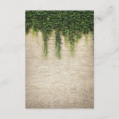 シャトー素朴ストーン教会結婚の指示 エンクロージャーカード (裏面)