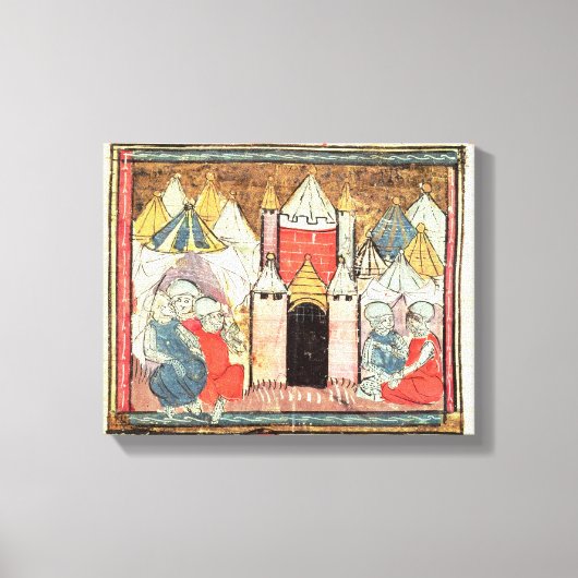 シャトー・ガイラードの戦い キャンバスプリント (正面)