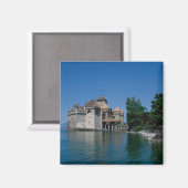 シャトー・チロン、ジュネーブ湖、ヴォー・カントン、 マグネット (正面/裏面)