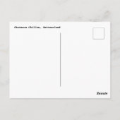 シャトー・チロン、スイス・ポストカード ポストカード (裏面)