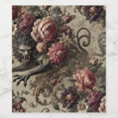 シャトー・デ・ループス – ゴシック・バロック人狼の枕 ワインラベル (シングルラベル)