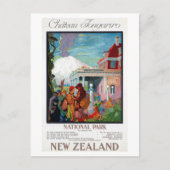 シャトー・トンガリロ国立公園ニュージーランドポスター ポストカード (正面)