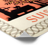 シャトー・ドー・エックス，ヴォー，スイス，旅行ポスター ポスター (角)