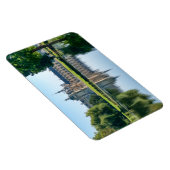 シャトー·ド·チャンティリと池の反射 マグネット (右側)