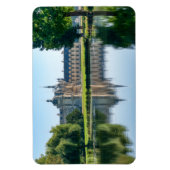 シャトー·ド·チャンティリと池の反射 マグネット (縦)