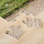 シャトー·ド·チャンティリ、噴水と白鳥2頭 ジグソーパズル (側面)