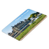 シャトー·ド·チャンティリ、噴水と白鳥2頭 マグネット (左側)