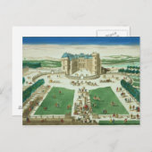 シャトー・ランブイエ、アントワーヌ・アヴェリの彫刻 ポストカード (正面/裏面)