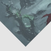 シャドウのダークサンタ - ゴシッククリスマス骸骨 薄葉紙 (詳細)