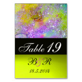 シャドウの庭失ったピンク紫の金ゴールド黄色 テーブルナンバー (裏面)
