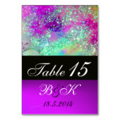 シャドウの庭失ったブルーパープルピンクフローラ テーブルナンバー (裏面)