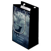 シャドウィーの森に〔雄ジカの〕枝角を持つ鹿 – ありがとう スモールペーパーバッグ (裏面アングル)