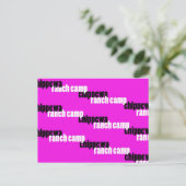 シャドウイングChippewa （ピンク） ポストカード (スタンド正面)