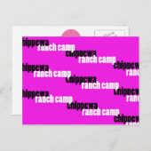 シャドウイングChippewa （ピンク） ポストカード (正面/裏面)