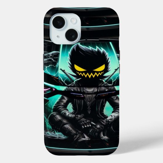 シャドウウォリアーDark Vibes iPhone 15ケース Case-Mate iPhoneケース (裏面)