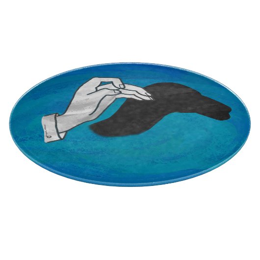 シャドウキャメルオンブルー カッティングボード (角)