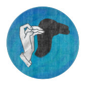 シャドウキャメルオンブルー カッティングボード (正面)