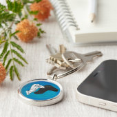 シャドウキャメルオンブルー キーホルダー (側面)