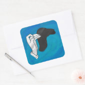 シャドウキャメルオンブルー スクエアシール (封筒)