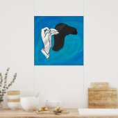 シャドウキャメルオンブルー ポスター (キッチン)