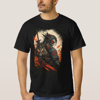 シャドウサムライ – 炎の戦士 Tシャツ