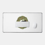 シャドウシルエットドイツの羊飼い犬のリース デスクマット (キーボード&マウス)