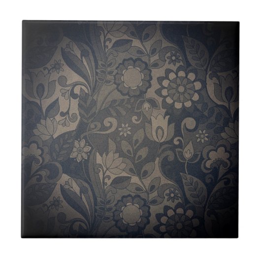 シャドウスモークチャコールグレータンダーク |セラミックTil タイル (正面)