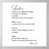 シャドウセルフラブ勇気付けられる感動的詩 ポスター (正面)