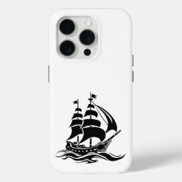 シャドウセーリングシップ - ビンテージオーシャンイラスト iPhone 15 PROケース