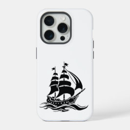 シャドウセーリングシップ - ビンテージオーシャンイラスト iPhone 15 PROケース