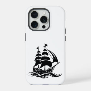 シャドウセーリングシップ - ビンテージオーシャンイラスト iPhone 15 PROケース