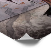 シャドウツリーズゴシックの妖精ヴァンパイアアート ポスター (角)