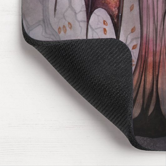 シャドウツリーズゴシックヴァンパイアファンタジーフェアリーアート マウスパッド (コーナー)