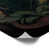 シャドウバン – -アールヌーボー黒うさぎ/バニー ポスター (角)