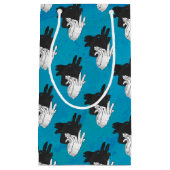 シャドウビリーヤギonブルー スモールペーパーバッグ (正面)