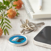 シャドウベアーキューオンブルー キーホルダー (側面)