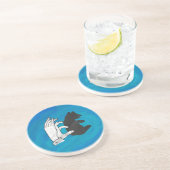 シャドウベアーキューオンブルー コースター (側面)