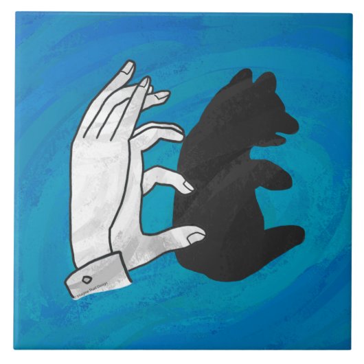 シャドウベアーキューオンブルー タイル (正面)